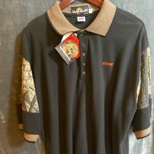 STIHL Camo Golf Shirt - LARGE - NEW